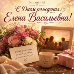 Minatrix AI — С Днем рождения, Елена Васильевна!